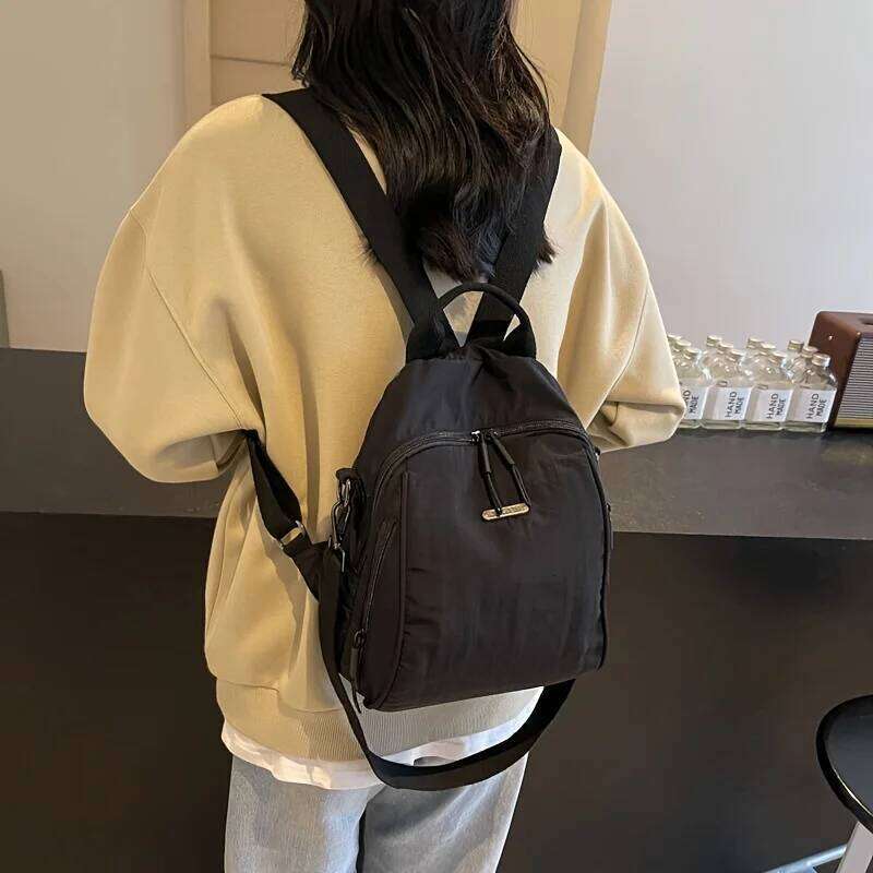 Korean Women's Crossbody Bags Large Capacity Fashion Travel Backpack Daily Commuting Shoulder Lightweight Bag Z260124