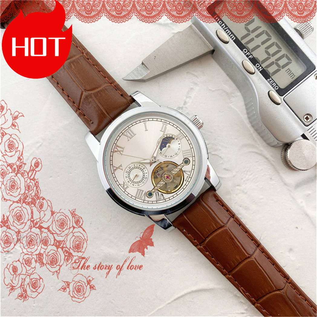 Mens LONGINity MASTER Tourbillon Automatic Movement watch multifunction Wristwatch Designers Men Watches Stainless Steel Wristwatches Montre de luxe #727