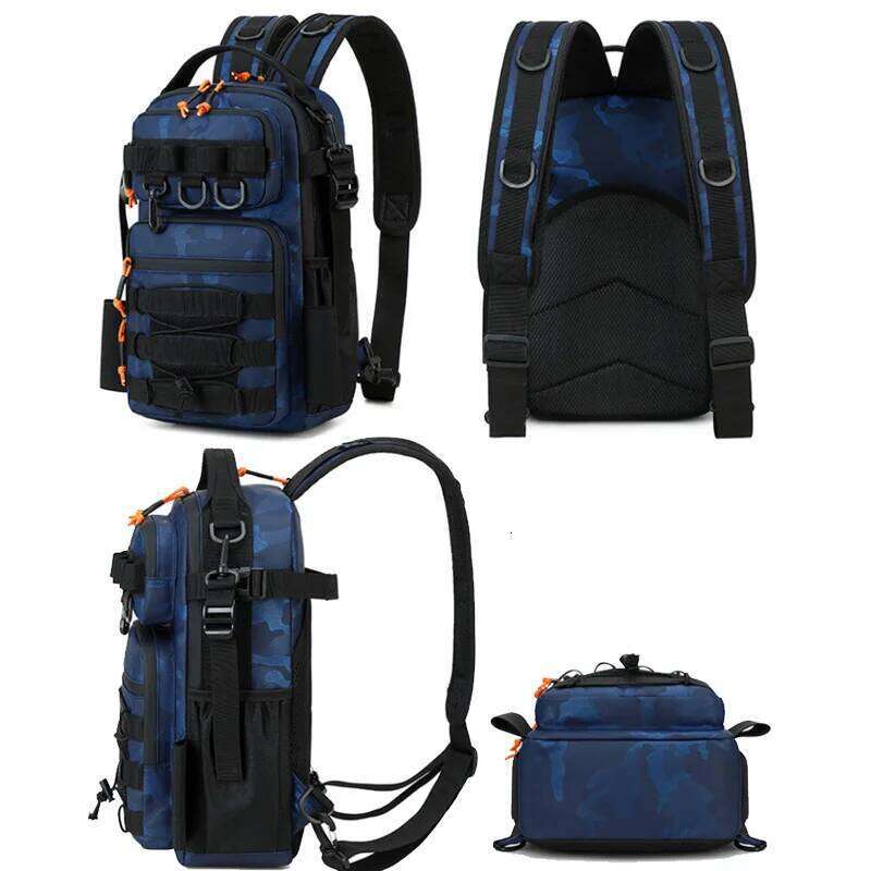 Fishing Lure Tactical Camping Backpack Outdoor Sports Hiking Molle Tackle with Rod Holder for Men Climbing Travel Bag Z260124