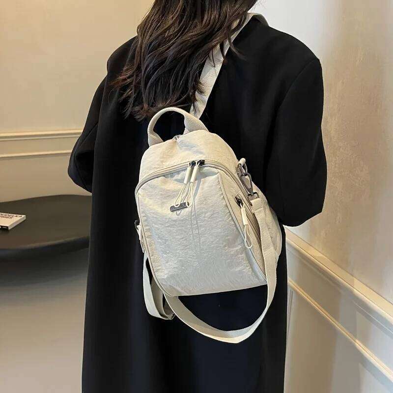 Korean Women's Crossbody Bags Large Capacity Fashion Travel Backpack Daily Commuting Shoulder Lightweight Bag Z260124