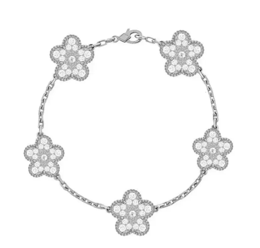 Vanly Four Leaf Clover snap jewelry wholesale bracelets Fashion Classic Bracelet High Quality Jewlery Wedding Gift Party Cleef 3E7