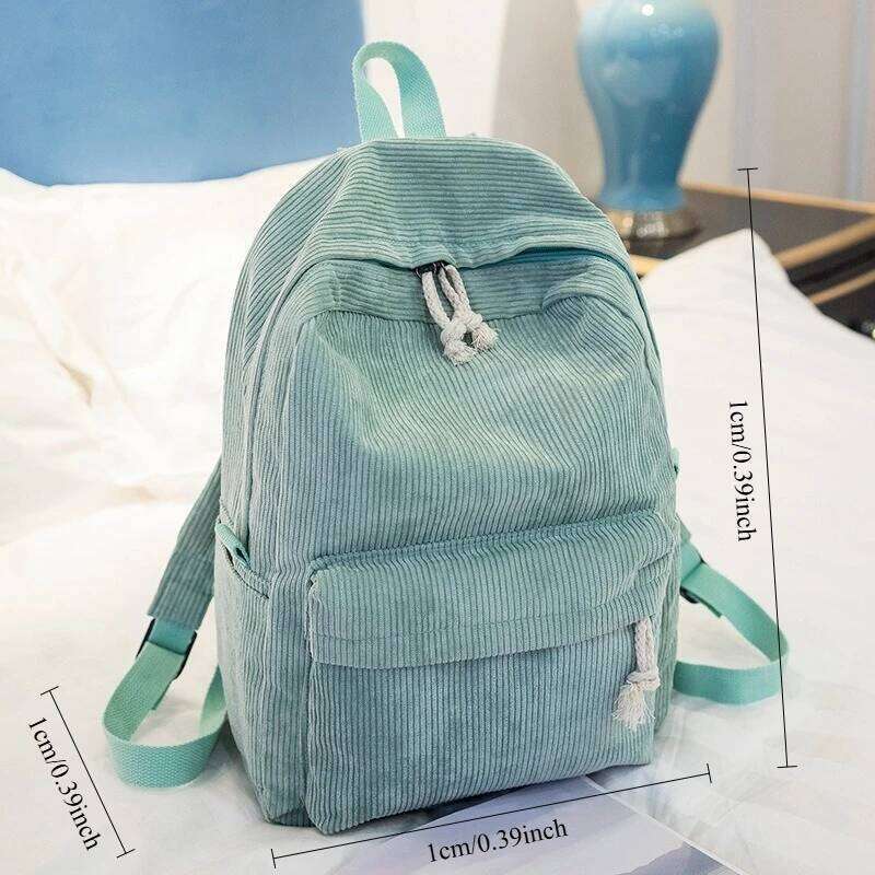 Personalized Kids Embroidered Corduroy Backpack - Custom Name Toddler Bag, Back to School Essential, Name-Embroidered Pre Z260124