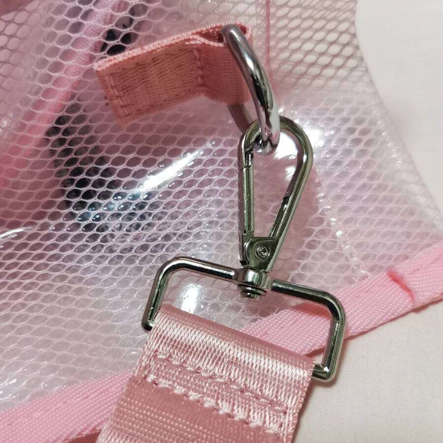 Fashion New High Capacity PVC Women's Transparent Jelly Handheld One Shoulder Crossbody Tote Bag