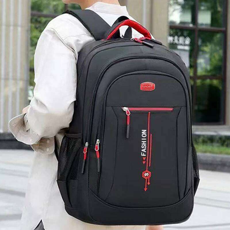 Neutral style backpack men women, suitable for business trips and student schoolbags, with multiple compartments. Z260124