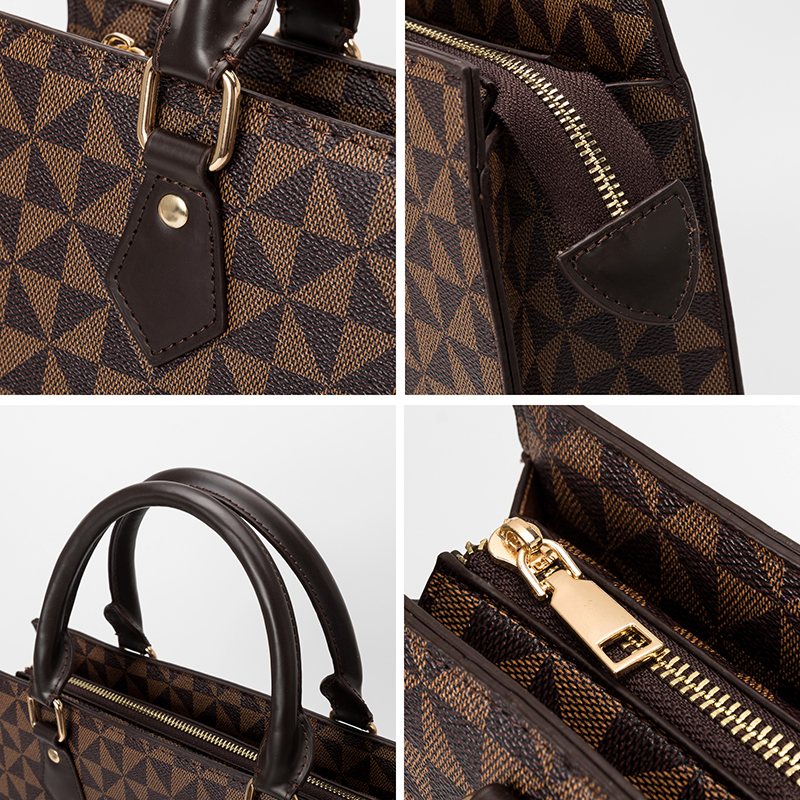 Lacel Urwebin 2026 New Fashionable Printed Tote Bag Outdoor Large Capacity Color Contrasting Trendy Handbag Shoulder Cross body Bag