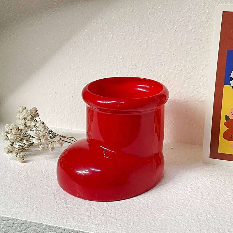 Desktop Organizer Box Cute Shoe Storage Pen Holder Makeup Brush Container for Domestic Living Room Bedroom Kitchen Use Christmas Decoration