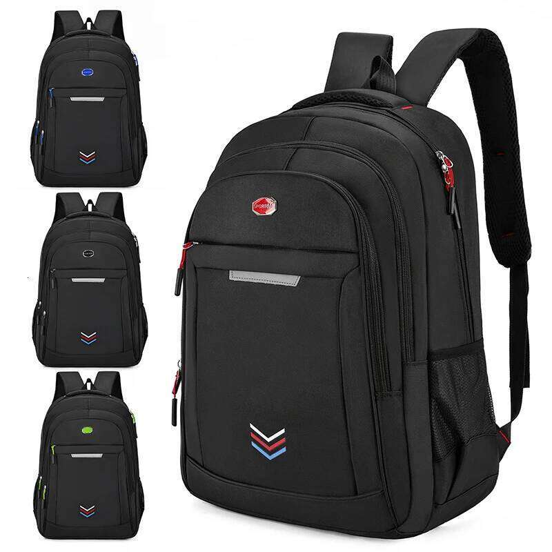 Large-capacity backpack - durable stylish laptop bag, equipped with a secure zipper closure and mesh side pockets Z260124