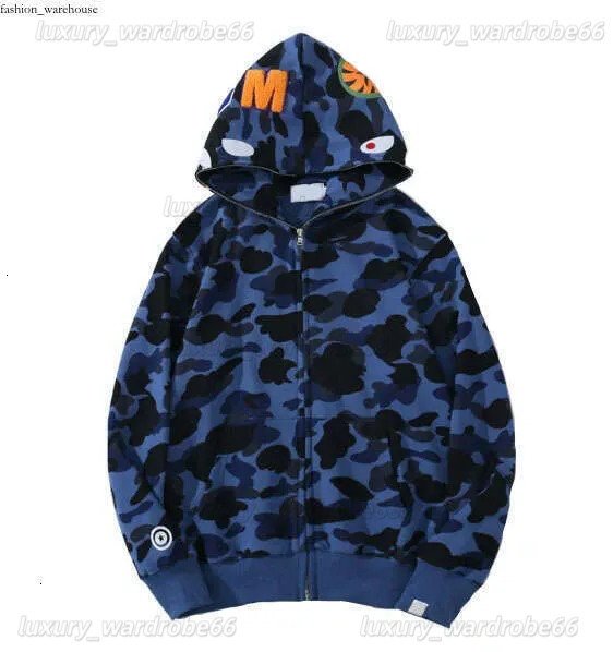 higher quality Designer Hoodie Mens bapejackets Hoodie Compass Jacket bapehoodi Sweater Man Brand Single hat shark camouflage bapehoodir hooded sweatshirt e66