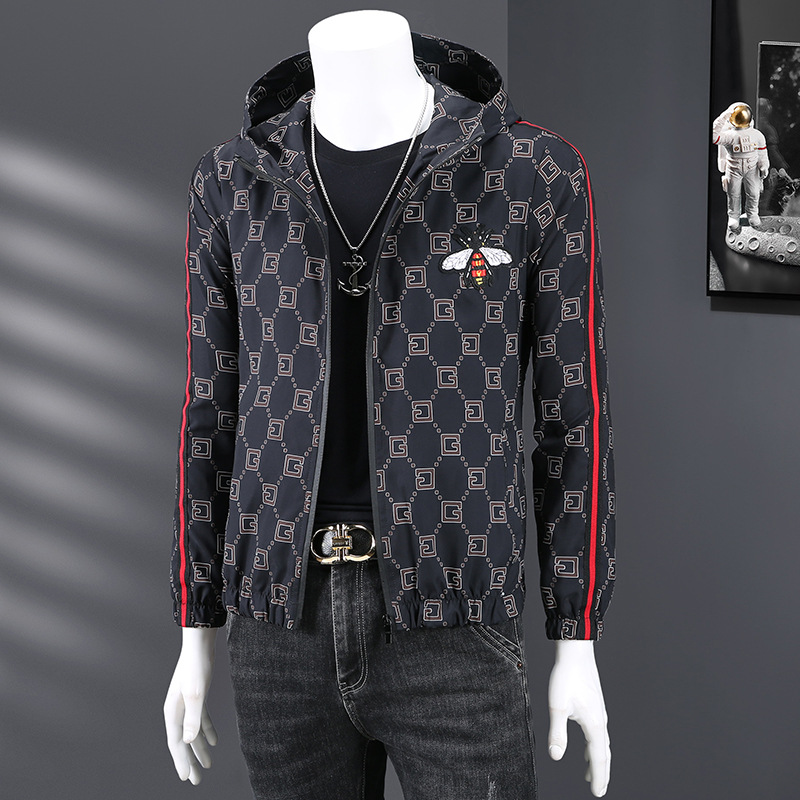 2026 Men's spring coats, men's casual men's jackets, hooded baggy tops