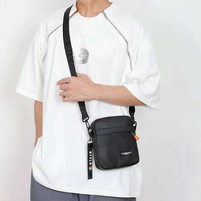 Summer Mobile Phone Vertical Men's Single-shoulder Casual Crossbody Mini Small Bag Texture Water-resistant Z260124