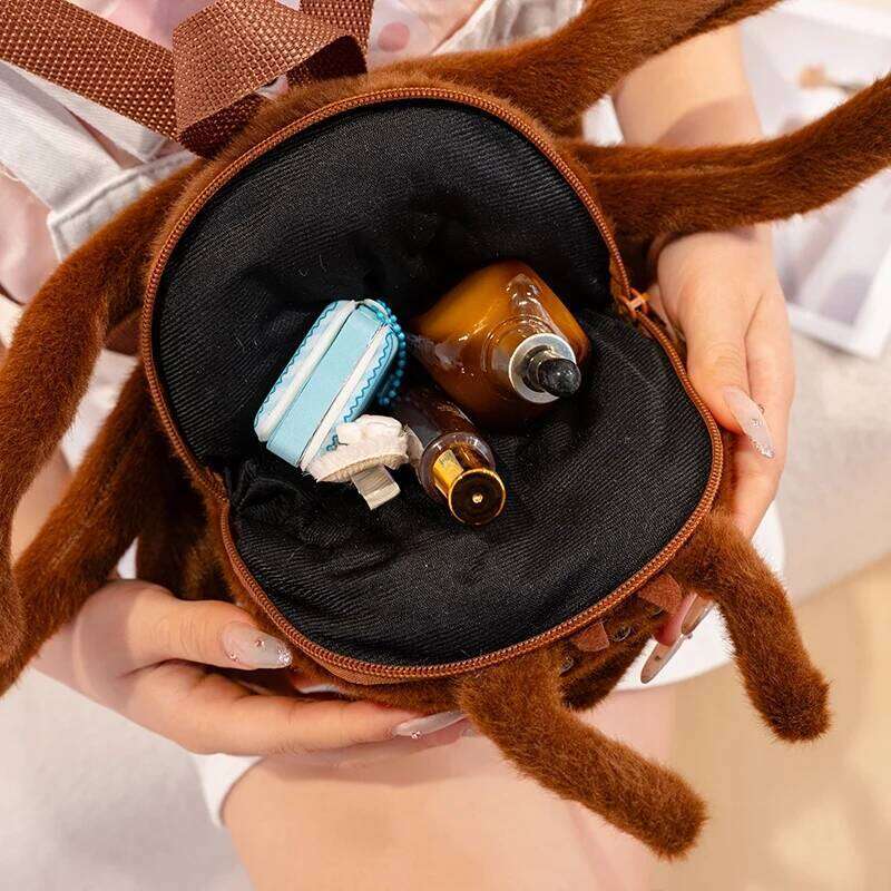 35CM Realistic Plush Insect Cartoon Anime Backpack Children's Spider Doll Shoulder Bag Gift Z260124