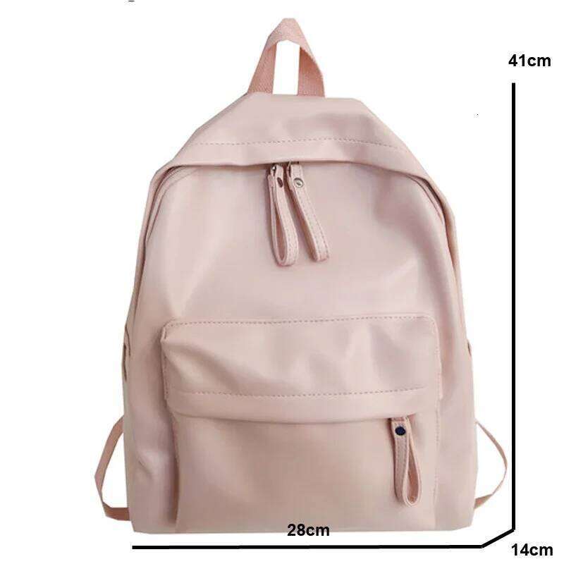 Fashion Woman Backpack Large Capacity Leather Laptop Bagpack High Quality Book Schoolbag for Teenage Girls Student Mochila Z260124