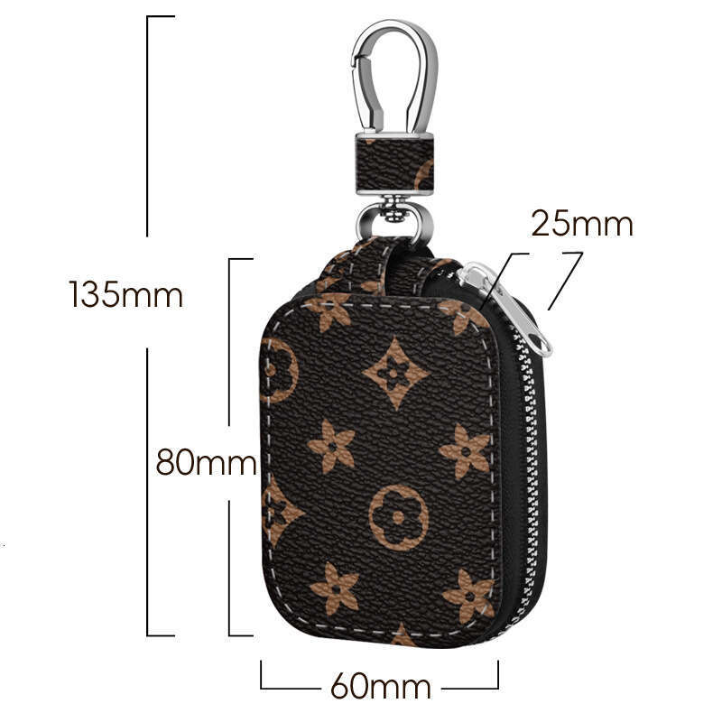 Earphone Case Classic Pattern PU Leather Pouch With Carabiner For Apple AirPods Pro 3 2 Huawei Samsung Headphones