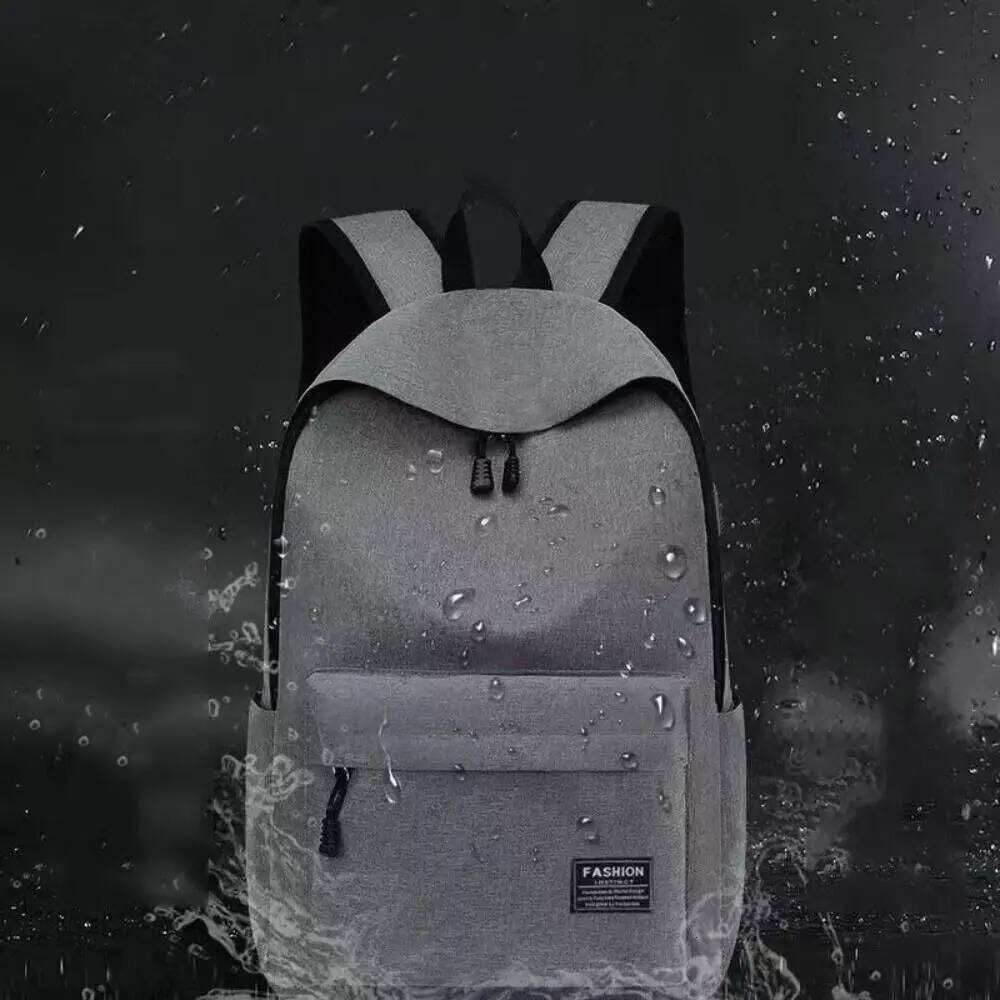 Trendy Men's Minimalist Versatile Large Capacity Student Computer Travel Bag Washable Backpack Z260124