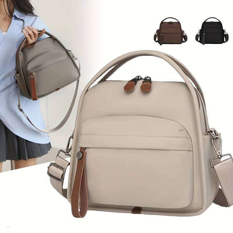 Fashion Women's Shoulder Simple Multiple Pockets Crossbody Bag Decorated With Tassels Handbags Daily Commuting Z260124