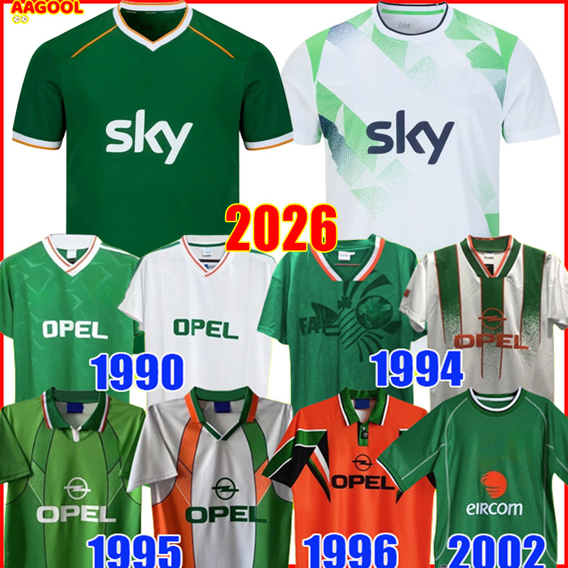 Ireland Soccer Jersey 2026 world cup 2025 Retro National vintage football kit shirt Classic uniforms 25 26 27 home kids sets 1990 1992 1994 1995 1996 2002 white green