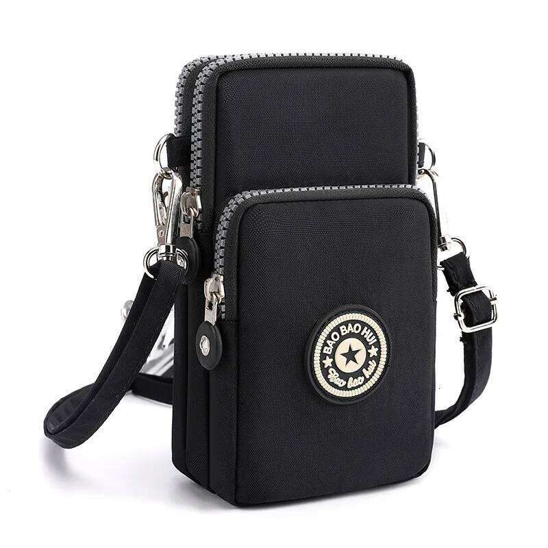 Sports Arm Bag, Women Mobile Phone Bag Running Messenger Purse Wallet, Women's Shoulder Cross Body Bags Multi Layer Zipper Pouch