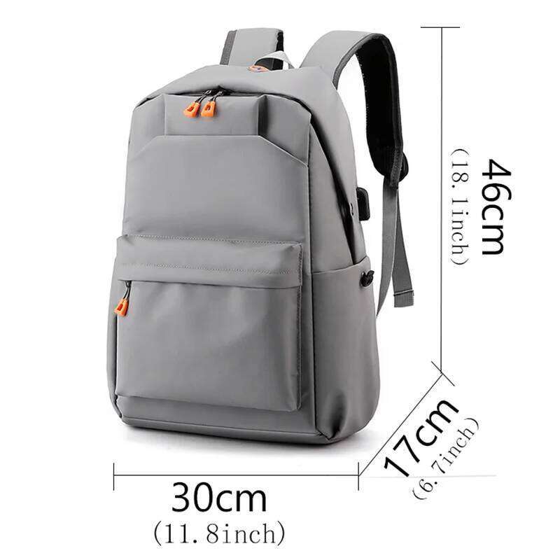 Men's stylish solid color backpack - lightweight durable, suitable for sports, travel and commuting, with laptop compartment Z260124