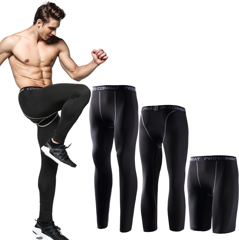 Sports Compression Pants American Style Mens Fitness Running Long Pants PRO Quick-Dry Basketball Seven-Point Leggings 251119ww