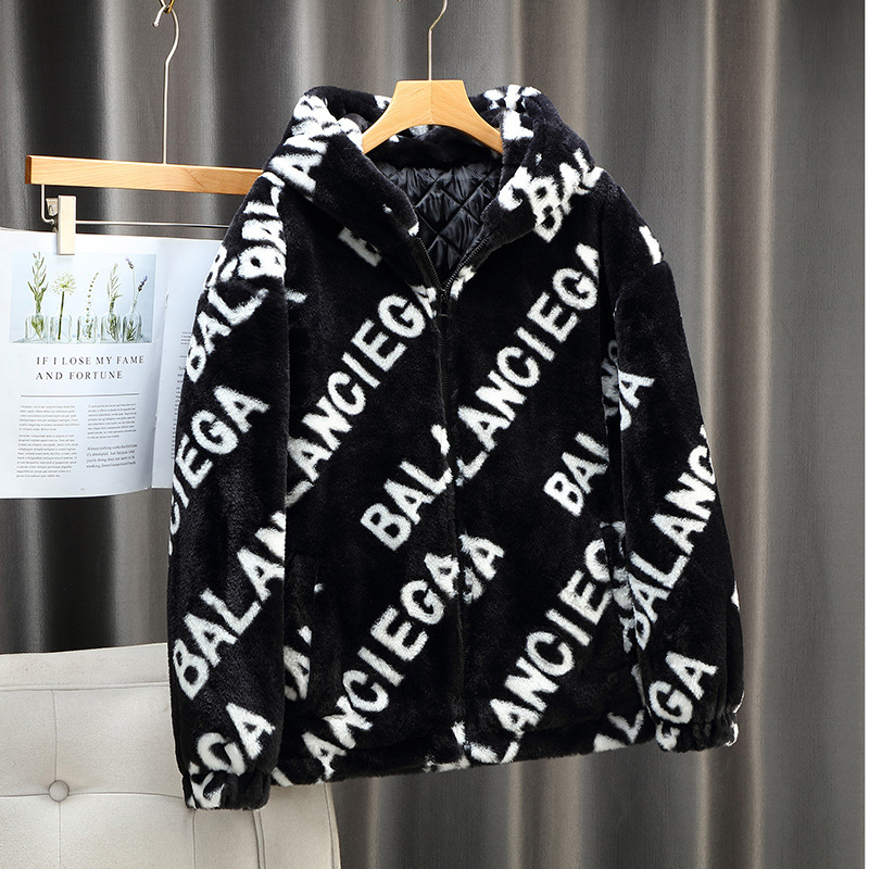 2026 Lamb's wool cotton coat men's winter men's cotton clothes casual cold protection and warm cotton jacket