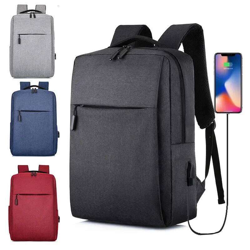 2024 New Versatile Business USB Rechargeable School Waterproof Laptop Bag Backpack Z260124