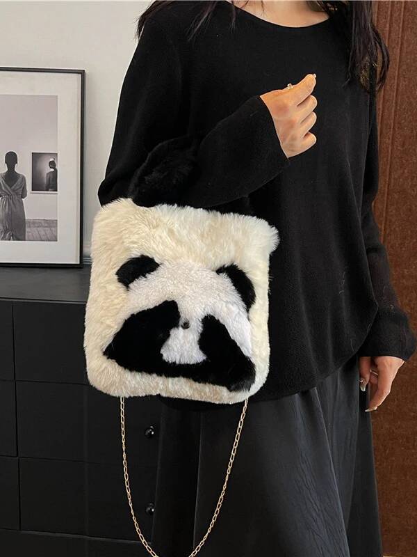 New Chengdu Panda Series For Women's Niche Trendy Plush Korean Edition High Quality Texture Crossbody Bag Gift