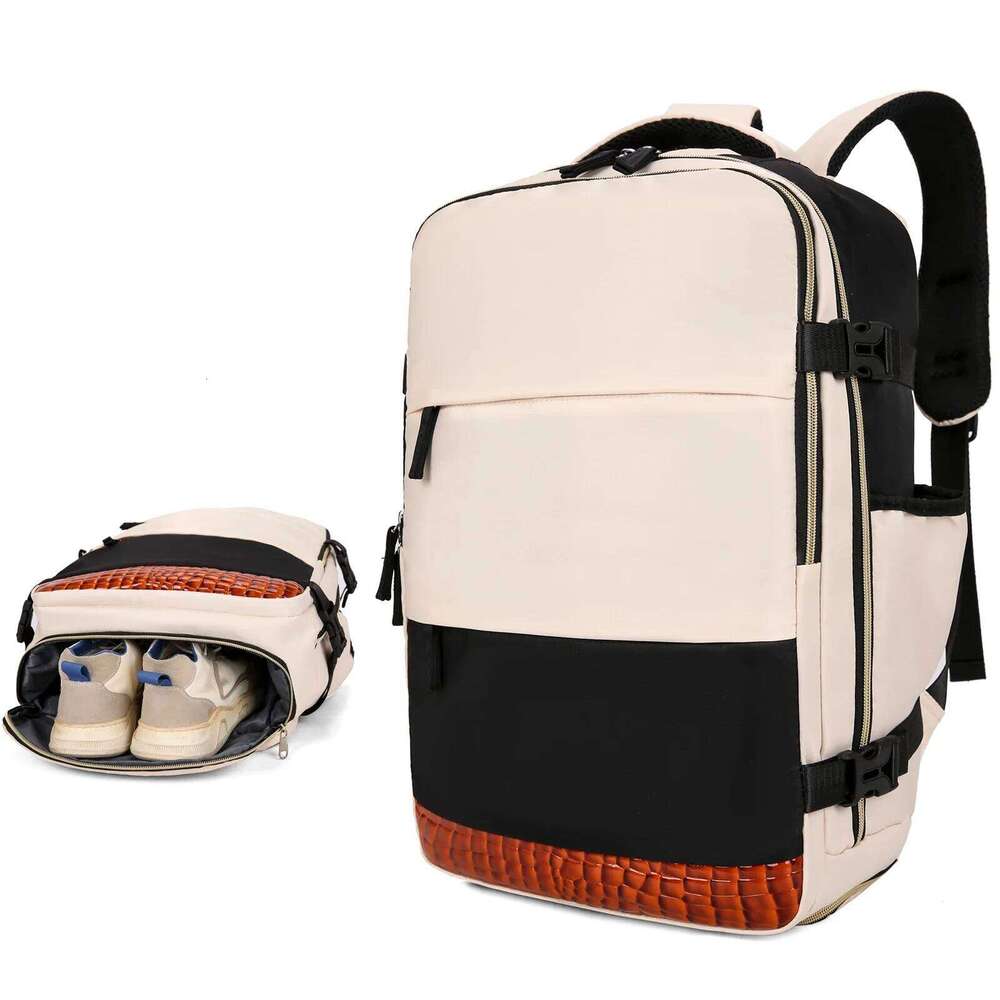 Large Capacity Travel Backpack Multifunctional Laptop Schoolbag Outdoor Sports Daypack Luggage Bag With Shoes Compartment Z260124