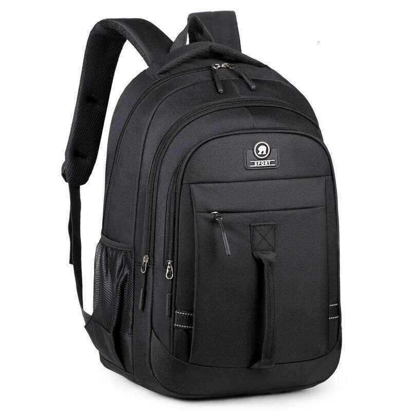 Large-capacity leisure backpack with multiple pockets - adjustable shoulder strap, zipper closure, polyester lining, suitable fo Z260124