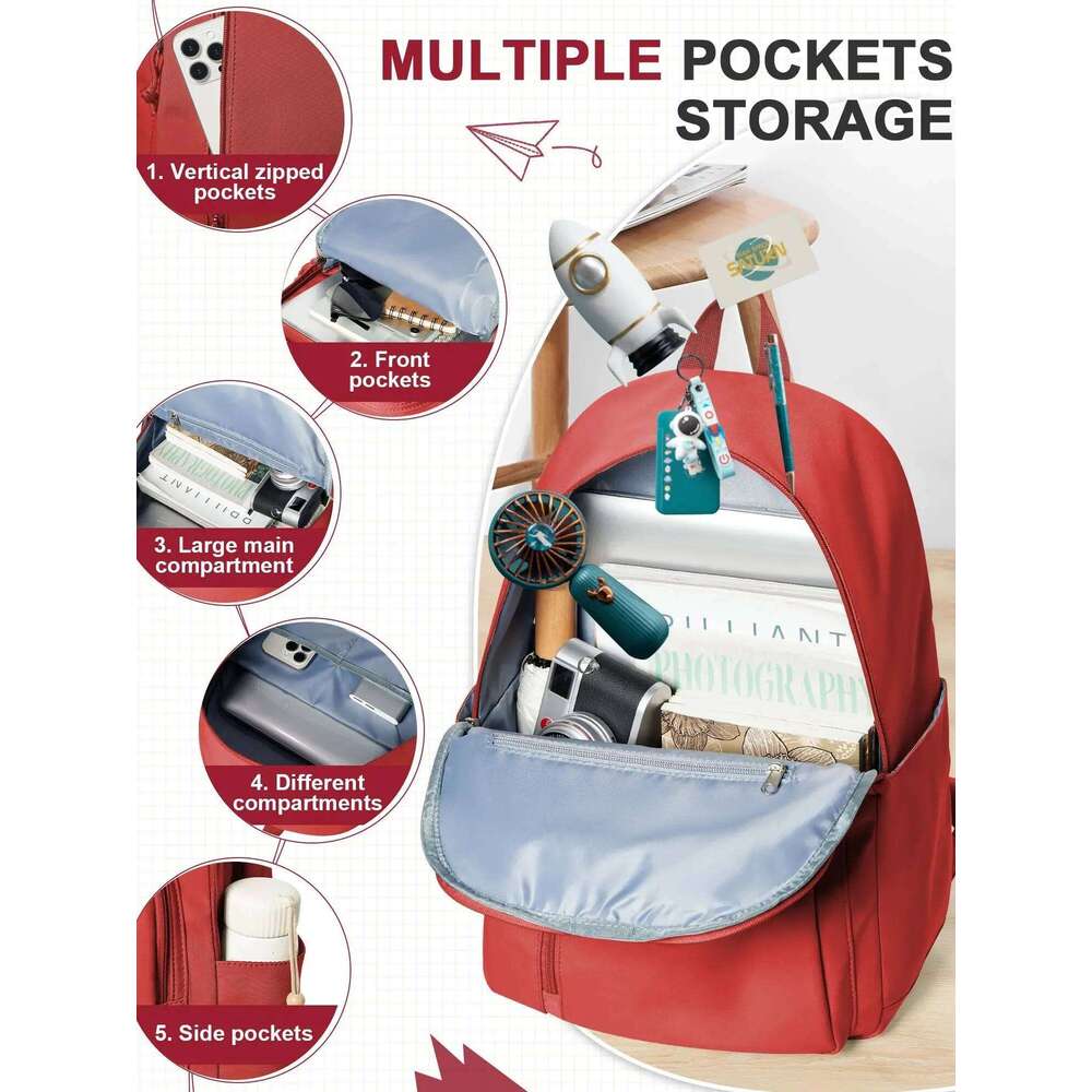 High Quality School Bag New Waterproof Nylon Men Women Travel Backpack 15.6 Laptop Schoolbag for Teen Boys Girls Bags Z260124