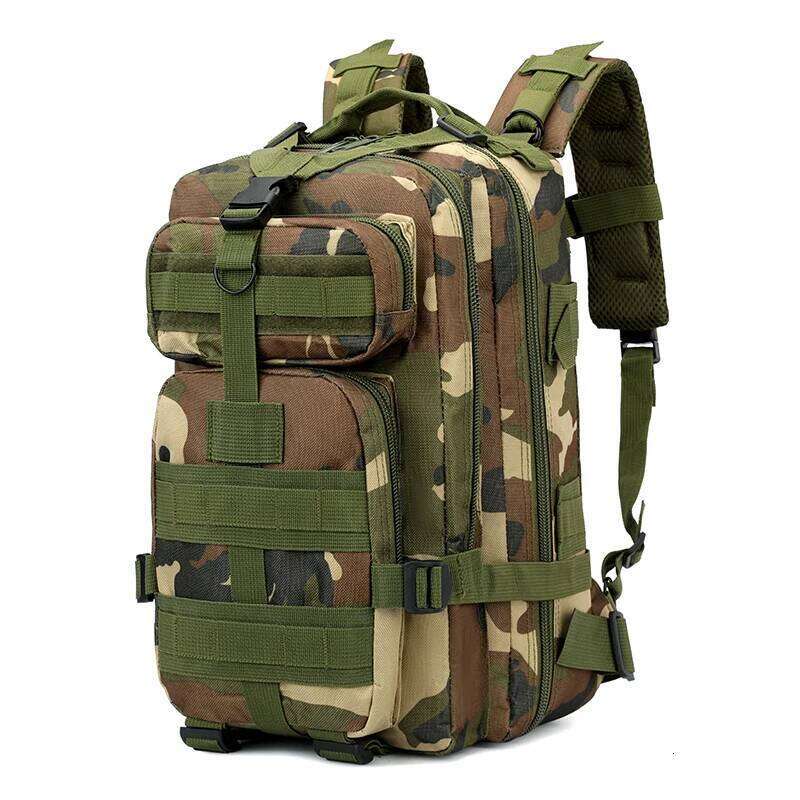 Tactical Outdoor Backpack - Equipped with multiple compartments, zippered closure, suitable for travelers, campers, and outdoor Z260124
