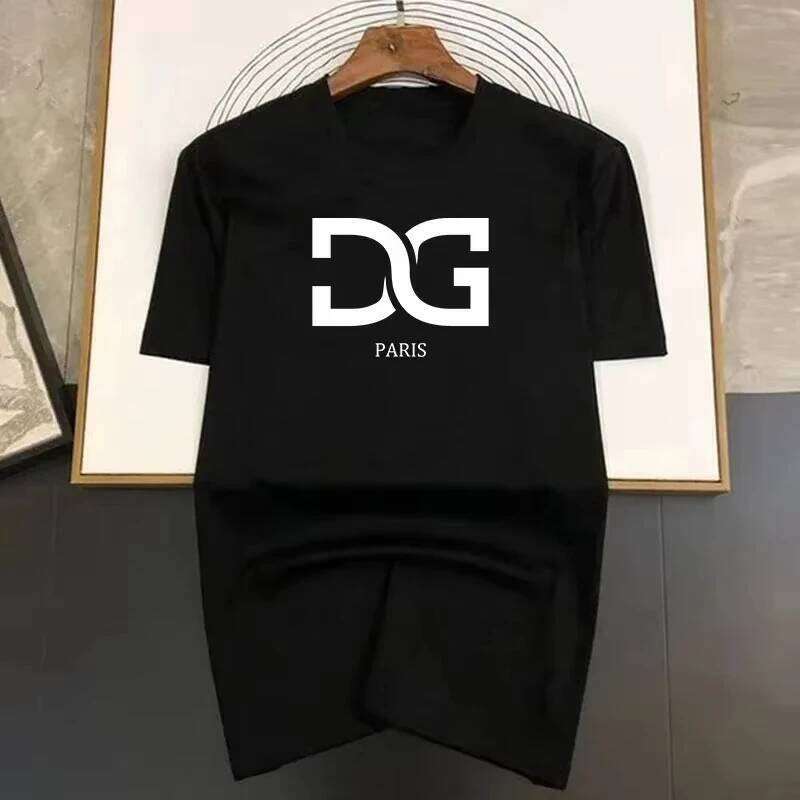 T Cotton Letter Print Men Shirts Luxury Fashion Summer Brand T Shirt Casual Clothing Harajuku Short Sleeve Tops Tees Men's XJ260124