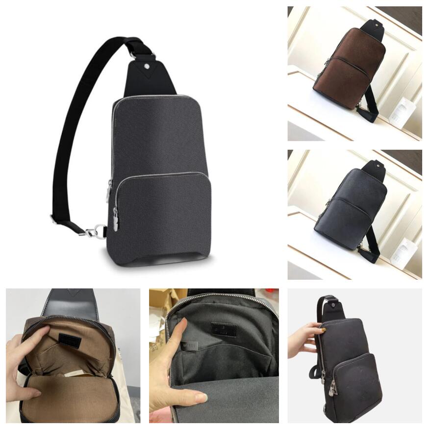 AAA Real leather Men chest bag AV. sling bag D.GRAP. N41719 travel bags MENS cross body breast shoulder pouch Compact Sporty Smart Strap Side Carry Men Body