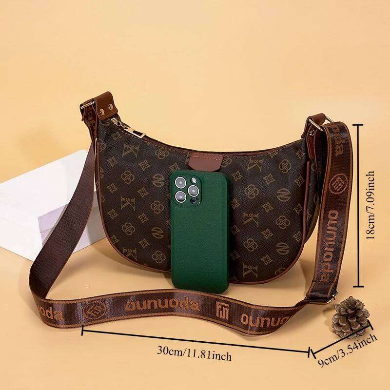 Fashion Large Capacity Soft Leather Handbag for Women with Grid Star Elements Dumpling Bun Bag Autumn Winter Daily Use Z260124