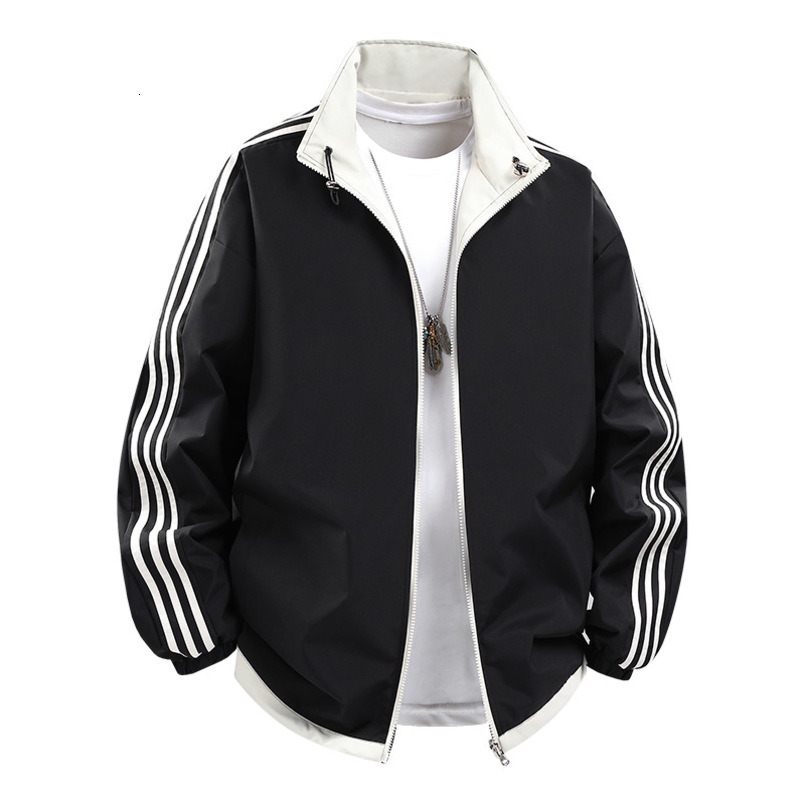 Cross-Border Couple Reversible Unisex Spring Autumn Jacket Men's Casual Sports New Trendy Brand Men