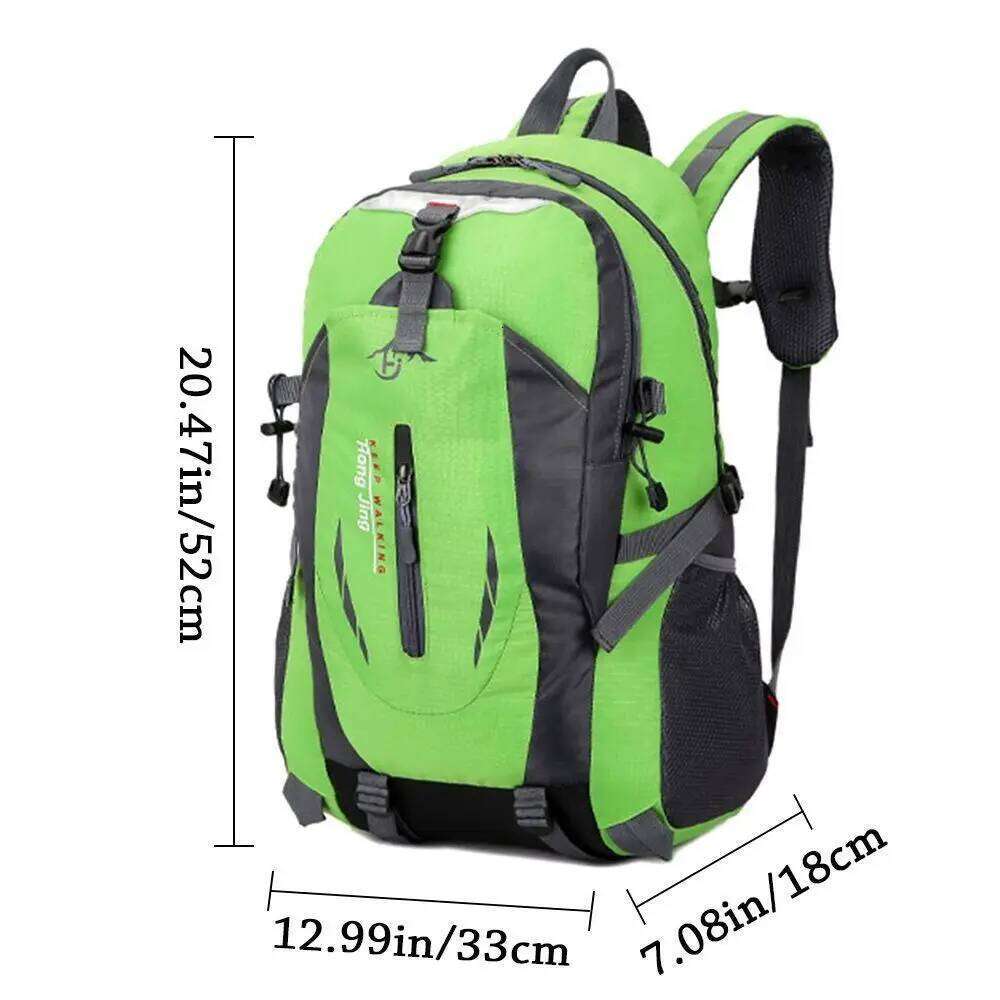 Large Waterproof Backpack 40L Bag Camping Hiking Walking Outdoor Travel Rucksack Durable Nylon Z260124