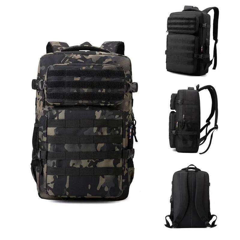 45L 1000D Nylon Waterproof Large Capacity Outdoor Tactical Sports Camping Hiking Hunting Backpack Z260124