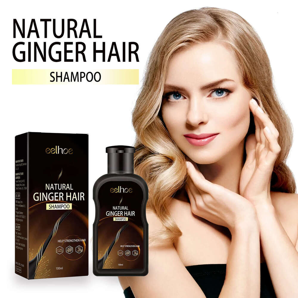 EELHOE Ginger Care Shampoo Gentle Cleansing Scalp Thick Anti-Fall Strong Natural Black Hair