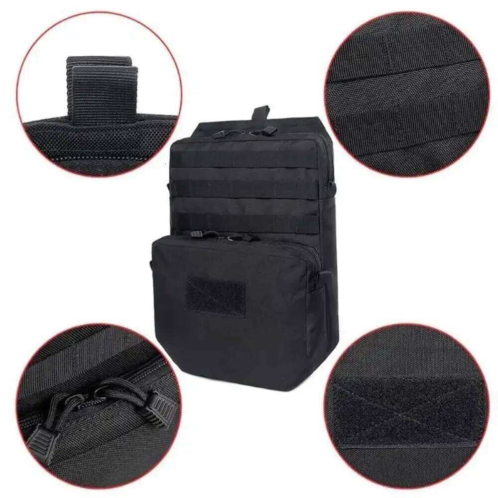 Molle Tactical Vest Plate Carrier Attachment Bag Expansion Pack Mini Hydration Backpack for Cycling, Hiking, Z260124