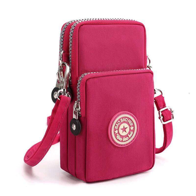 Sports Arm Bag, Women Mobile Phone Bag Running Messenger Purse Wallet, Women's Shoulder Cross Body Bags Multi Layer Zipper Pouch - view 4