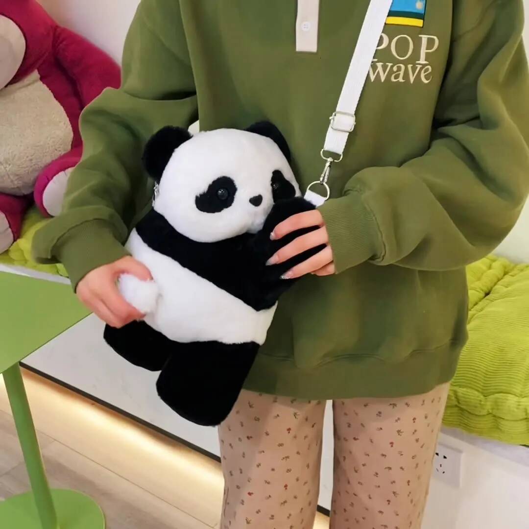 Backpacks Cute Cartoon Animals Shoulder Stuffed Panda Phone Children School Bags Girls Birthday Gift