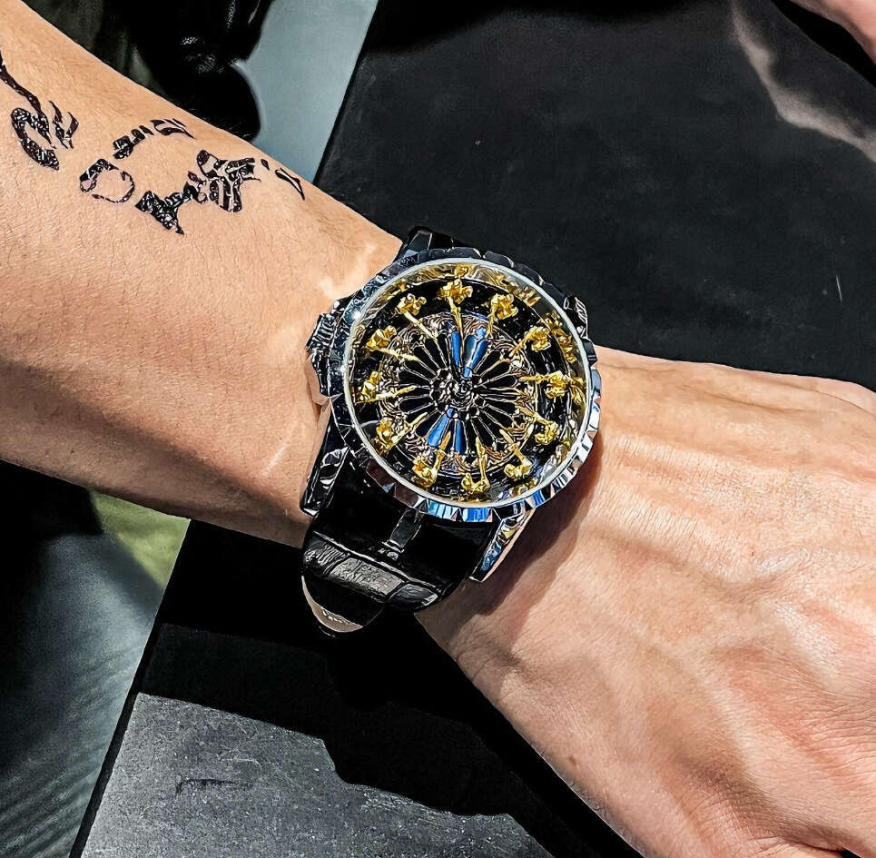 Twelve Knights Round Table Watch Valentine's Day Gift for Boyfriend Personalized 3D Knight Trendy Men