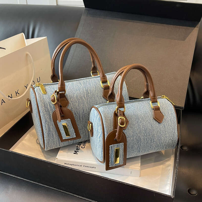 Denim Pillow for Women, Vintage 2026 New Fashion Handbag, Casual Versatile Commuter Shoulder Crossbody Bag