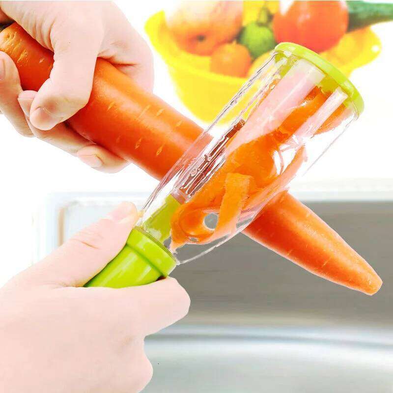 Multifunctional Peeler with Organizer Storage Type Paring Vegetable and Fruit Peeling Knife Kitchen Tools