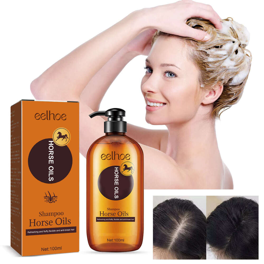 EELHOE Horse Shampoo Deep Cleansing Scalp Anti-Dandruff Oil Control Volumizing Moisturizing Hair Care