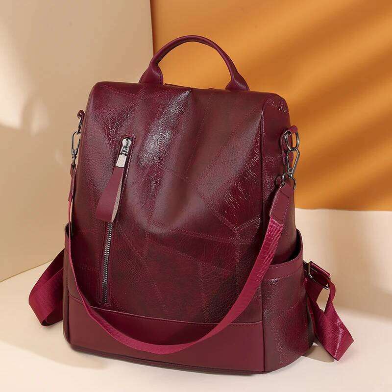 Women's fashionable backpack, shoulder travel multifunctional bag, handbag, suitable for different scenarios Z260124