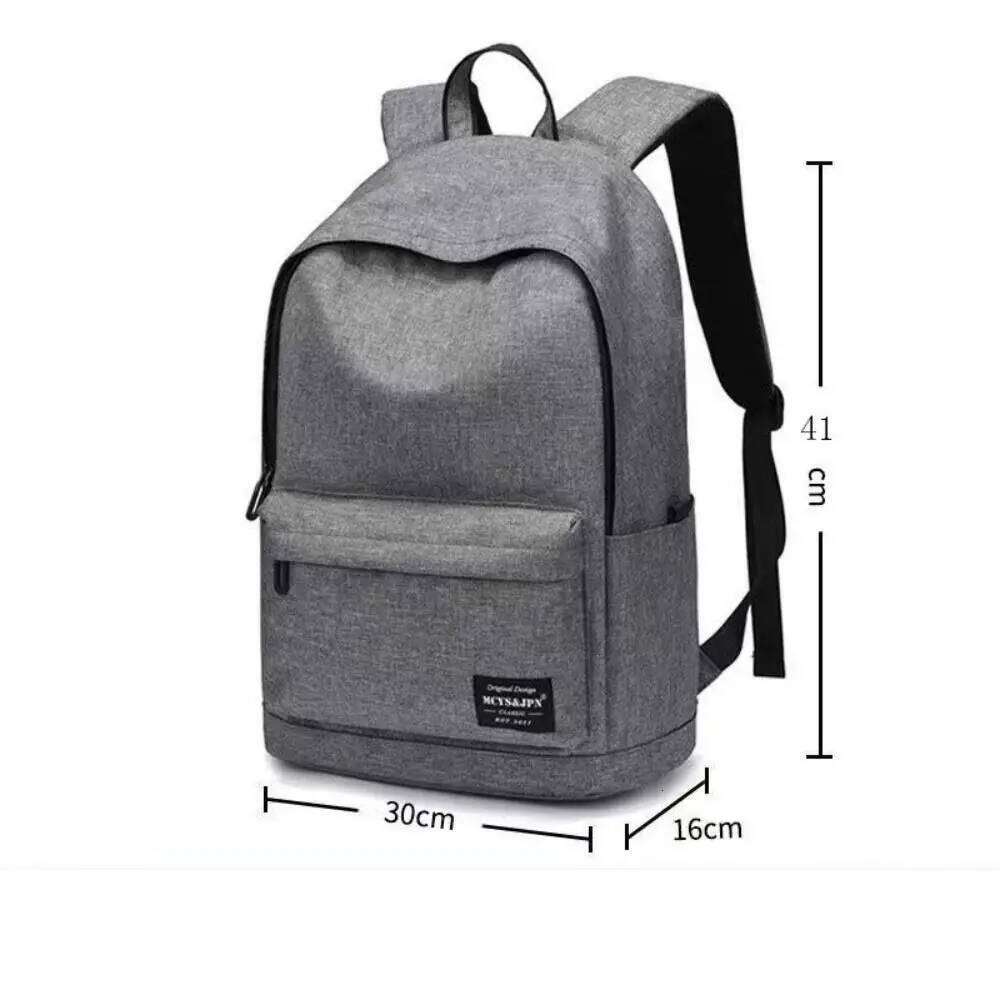 Trendy Men's Minimalist Versatile Large Capacity Student Computer Travel Bag Washable Backpack Z260124