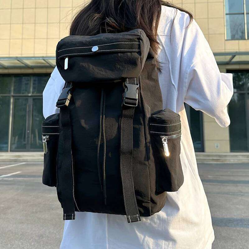Large Capacity Drawstring Backpack - Lightweight, casual style, adjustable shoulder straps, perfect for travel, sports,commuting Z260124