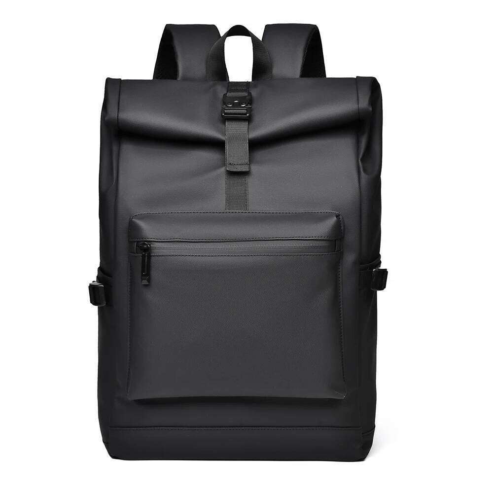 A 15.6-Inch Men's And Women's Large Capacity Simple Fashion Wear-Resistant Anti-Scratch Fabric Multi-Functional Casual Backpack Z260124