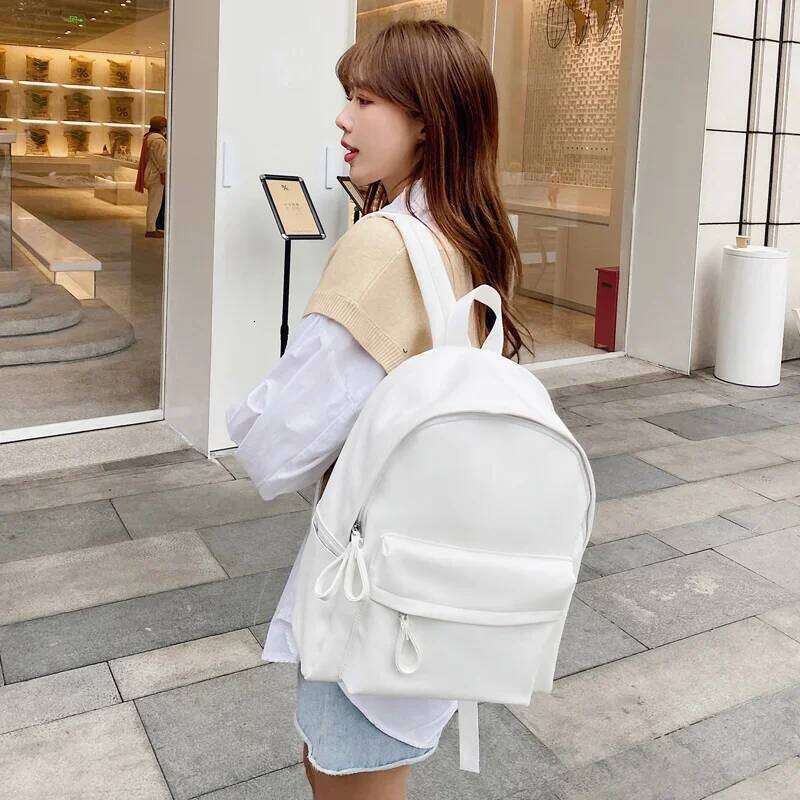 Fashion Woman Backpack Large Capacity Leather Laptop Bagpack High Quality Book Schoolbag for Teenage Girls Student Mochila Z260124