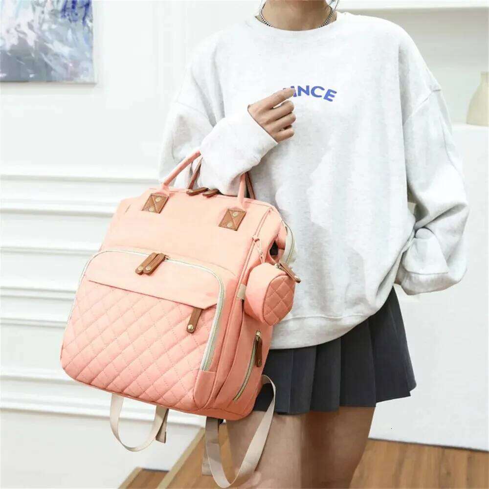 Fashion Mummy Diaper with USB New Care Custom Baby for Mom Travel Backpack Bag Z260124